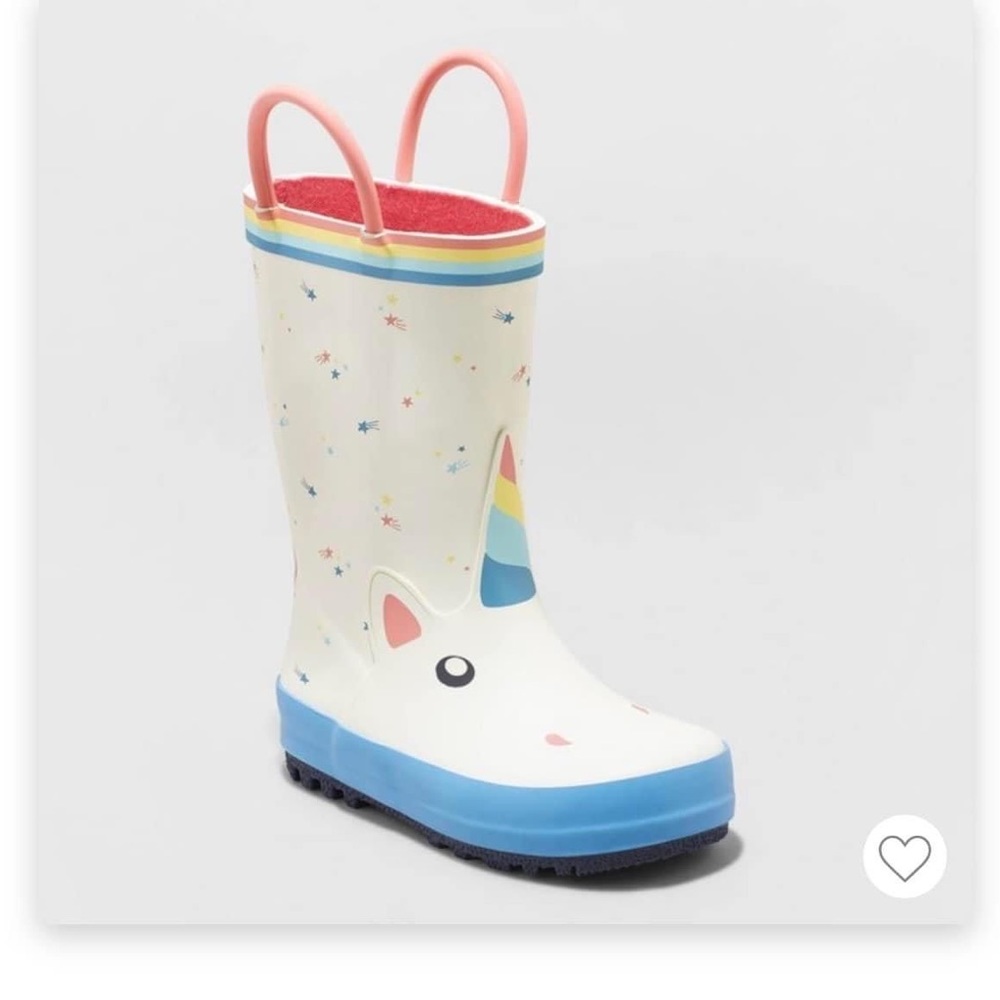 Unicorn cat & Jack rain boots